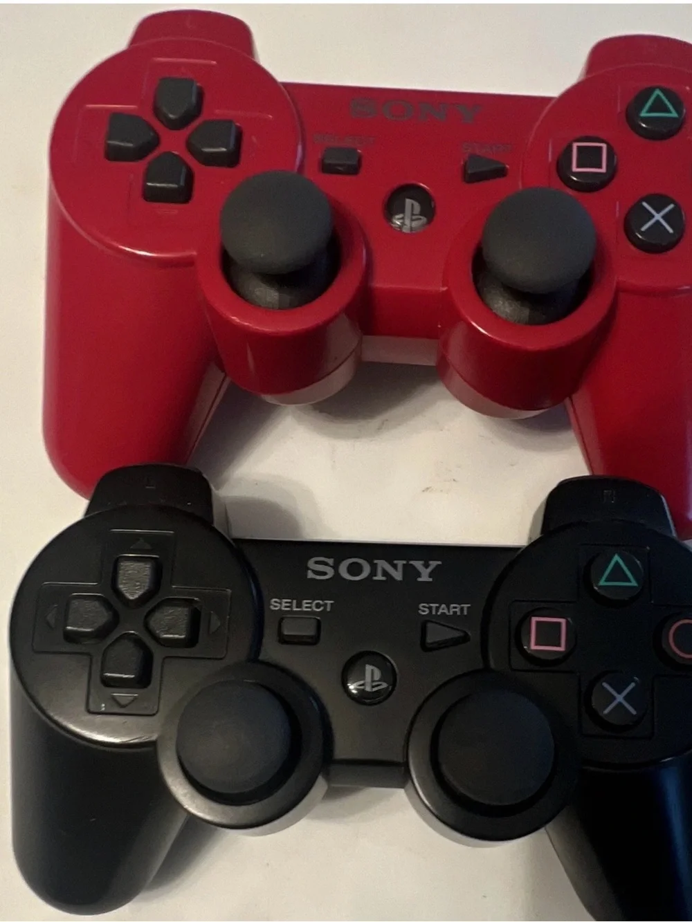 Sony Wired/Wireless Dual Analog Controllers - Red & Black